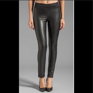 PAIGE NWT Paloma black vegan leggings size XS.